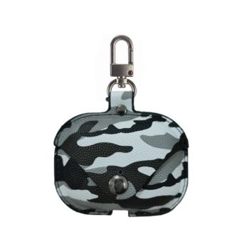 Airpods Pro Camouflage Series Leather Soft Case - Black/white (854288)