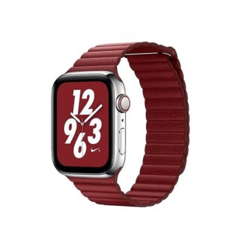 Coteetcl 42/44mm Magnetic Band  For iWatch - Red