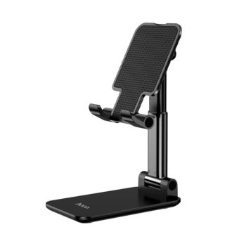 Hoco Carry desktop holder for 4.7-10 inches mobile devices, 120° angle adjustment - Black (PH29A B)