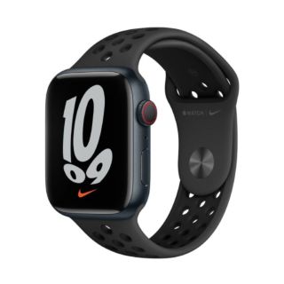 Apple Watch Series 7 41mm GPS + Cellular - Nike Midnight Aluminium Case Anthracite/Black Nike Sport Band (MKJ43)