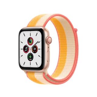 Apple Watch SE GPS + Cellular 40mm Gold Aluminium  Maize/White Sport Loop (MKQY3)